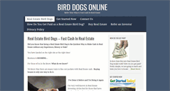 Desktop Screenshot of birddogsonline.com